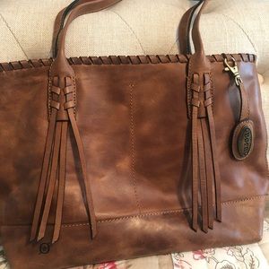 Born leather tote